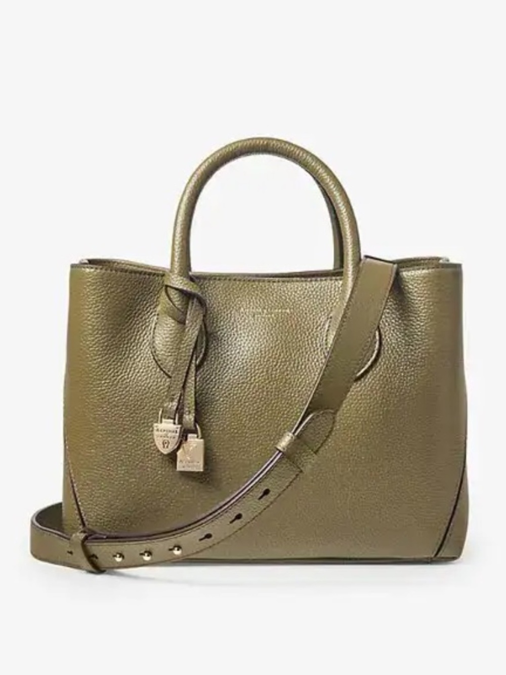 Aspinal of London Midi Tote — Olive Color — Excellent Condition — w/ Dust Bag